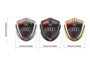 Audi Cupolato Emblema Badge Disegno High-End Look Drift